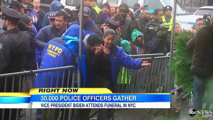 NYPD Officers Funeral Thousands Attend Wake Held For Slain NYPD Officer Tribute