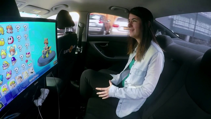 Quand des taxis proposent de jouer à Mario Kart à l'arrière de leur taxi