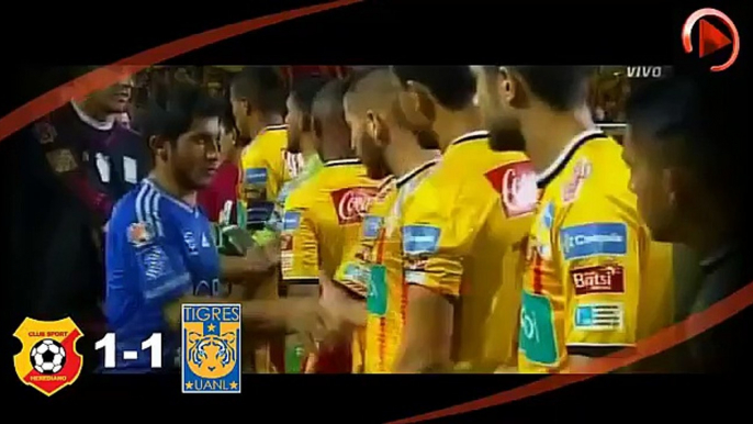 Herediano vs Tigres 1-1 Goles y Resumen Concachampions 2015