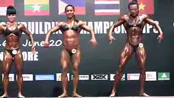 WBPF SEA 2014 Women's Bodybuilding Compulsory Poses