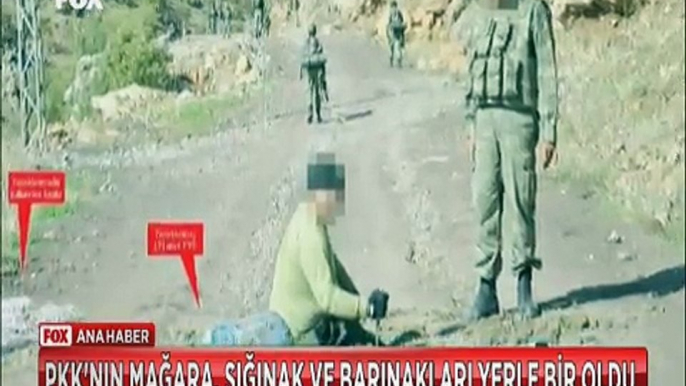 PKK'ya darbe üstüne darbe Mağara, Sığınak ve barınakları yerle bir edildi