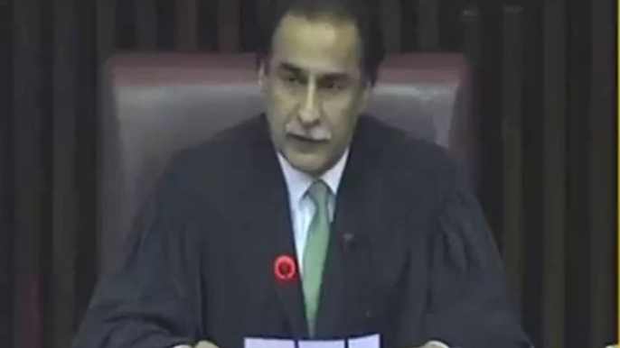 Sardar Ayaz Sadiq, has been re-elected as Speaker, National Assembly of Pakistan by securing 268 votes today on the 9th