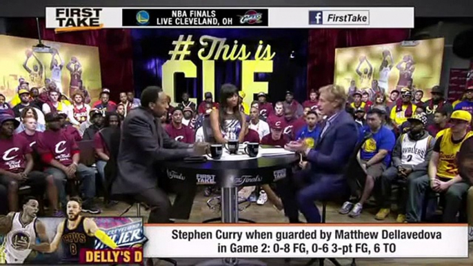 ESPN First Take - Stephen Curry When Guarded By Matthew Dellavedova ?