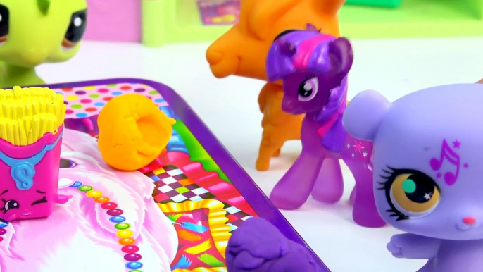 MLP Twilight Sparkles Playdoh Art Class - My Little Pony LPS Students Shopkins Season 3 V