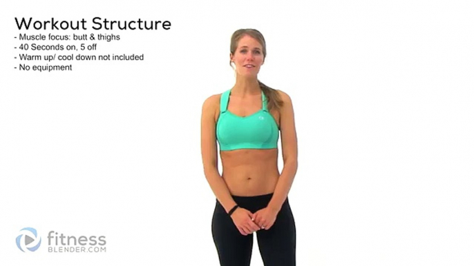 5 Minute Butt and Thigh Workout for a Bigger Butt - Exercises to Lift and Tone Your Butt and Thighs