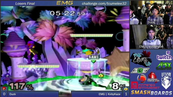 Duck vs EMG KirbyKaze The Come Up SSBM Losers Finals