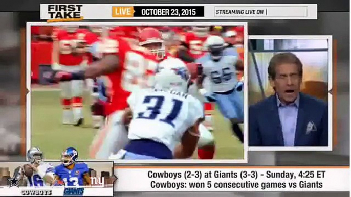 ESPN First Take - Dallas Cowboys vs Giants : Better Team ?