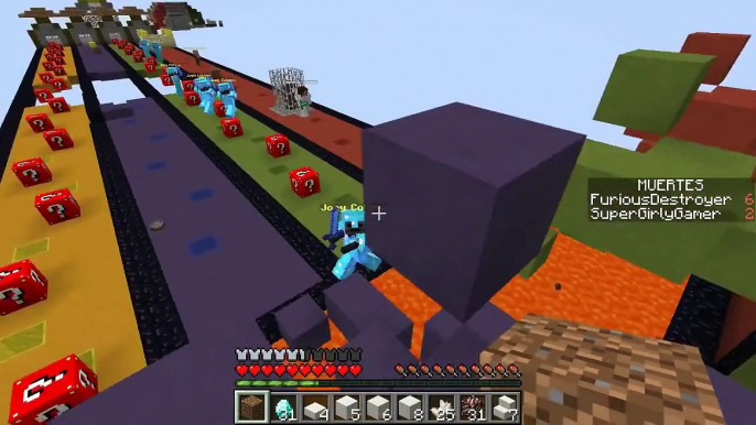 popularmmos Minecraft: EXTREME RED LUCKY BLOCK RACE Lucky Block Mod Modded Mini Game