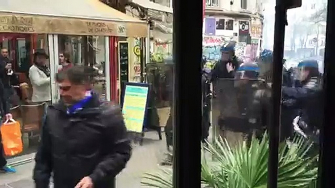 Bagarre supporters Bastia vs Gendarmes Mobiles