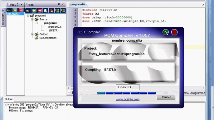 Embedded C language Programming in PIC CCS C Compiler (introduction and demo )