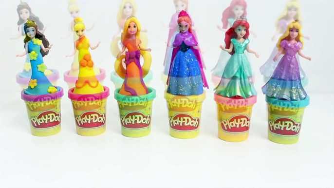 Disney Princess MagiClip Collection Play Doh Magic Clip Dolls 플레이도우 겨울왕국 엘사 안나 공주 인형 장난감