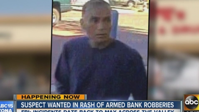 FBI search for suspect in string of armed robberies