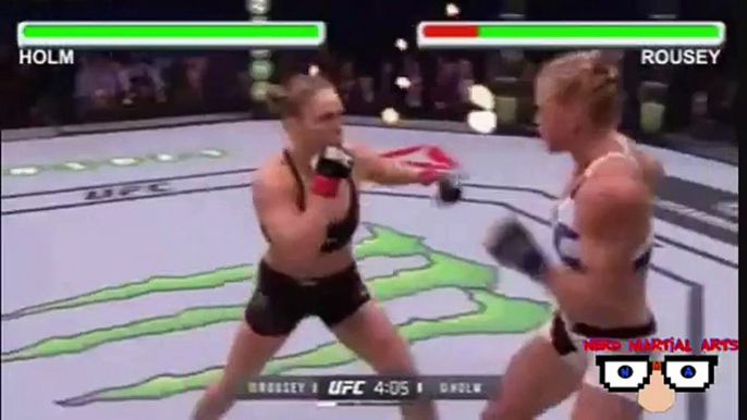 Street Fighter II Turbo: Ronda Rousey vs Holly Holm (Guile Edition)