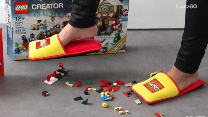 LEGO finally makes slippers to protect parents' feet