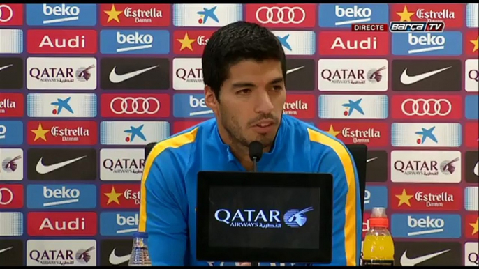 LIVE - Luis Suárez Press Conference (REPLAY) (2015-11-18 12:28:49 - 2015-11-18 12:48:59)