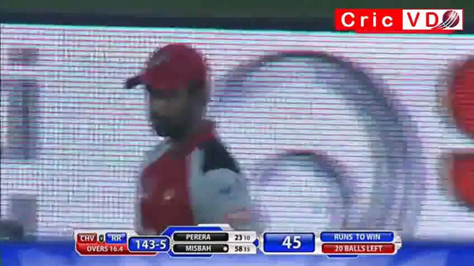 Mohammad Amir Bowld(wicket,out) Misbah Ul Haq BPL T20 2015 Rangpur Riders v Chittagong Vikings 1st