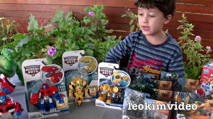 Transformers 1-Step Robot Toys & Rescue Bots Dinobots Toy Review