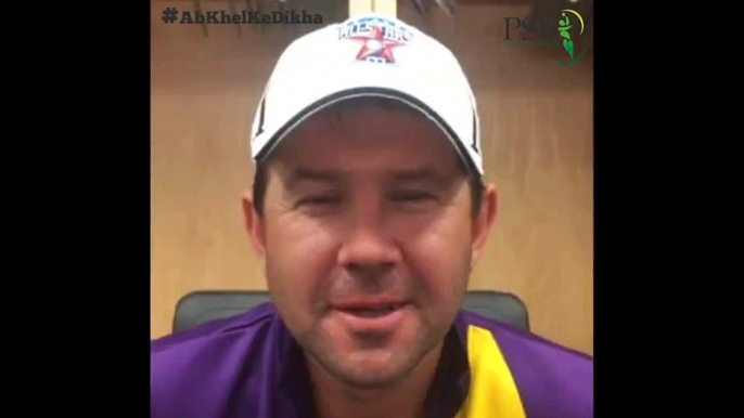 Ricky Ponting's Message For The Pakistan Super League