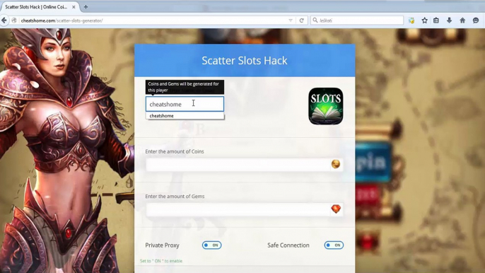 Scatter Slots Cheats - Online Coins and Gems generator