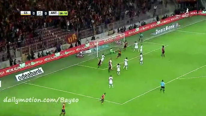 Yasin Oztekin Goal - Galatasaray 1-0 Antalyaspor - 21-11-2015