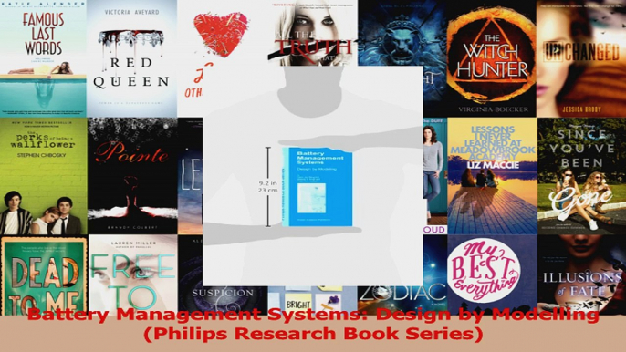 Read  Battery Management Systems Design by Modelling Philips Research Book Series Ebook Free