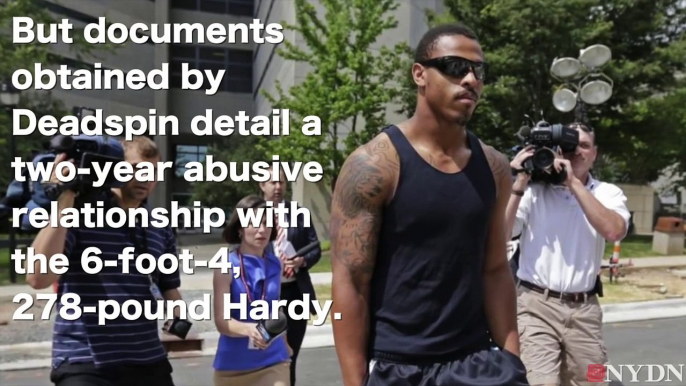 Greg Hardy’s battered ex girlfriend shown in police photos after assault