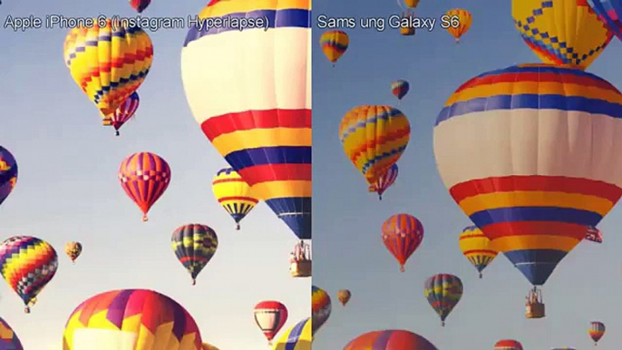 Apple iPhone 6 (Hyperlapse app) vs Samsung Galaxy S6 stabilization test