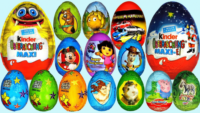 Surprise eggs Kinder Surprise Dora the Explorer Peppa Pig Mickey Mouse clubhouse Süpriz Yumurta