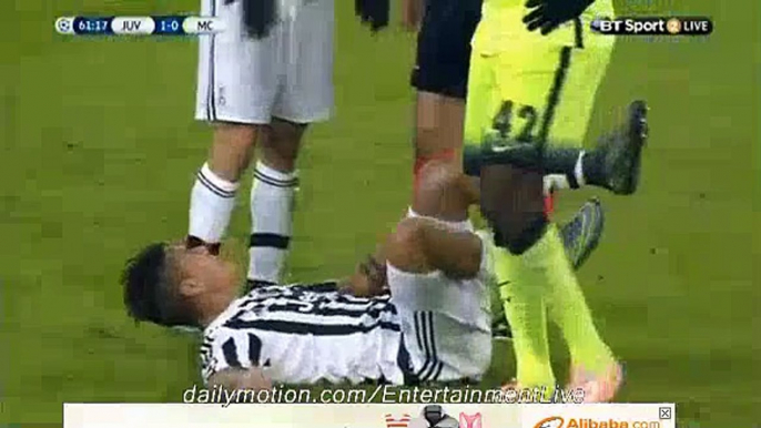 Paulo Dybala GETS INJURED Juventus 1-0 Man City