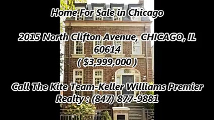 Chicago Real Estate For Sale by The Kite Team-Keller Williams Premier Realty : 2015 North Clifton Avenue, CHICAGO, IL 60