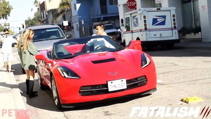 16 YEAR OLD PICKING UP GIRLS IN A CORVETTE! GOLD DIGGER PRANK