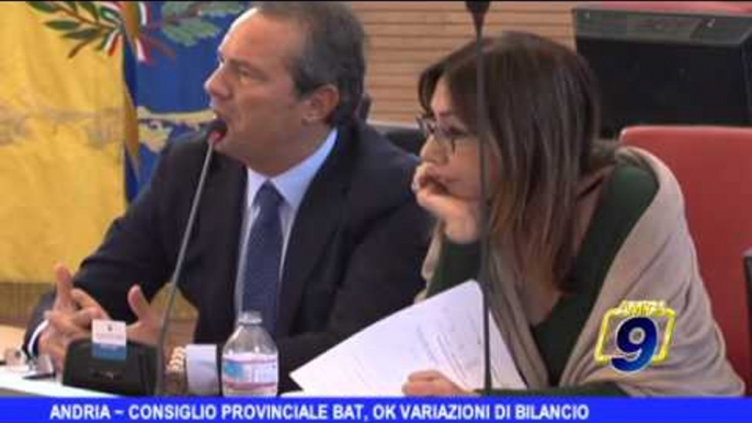 ANDRIA | Consiglio provinciale Bat, ok variazione di bilancio