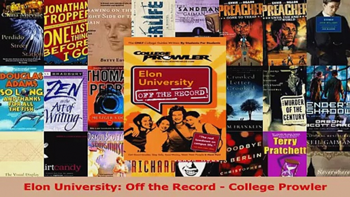 Read  Elon University Off the Record  College Prowler Ebook Free