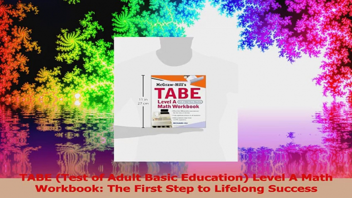 TABE Test of Adult Basic Education Level A Math Workbook The First Step to Lifelong PDF