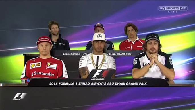 F1 2015 Abu Dhabi GP Drivers Press Conference