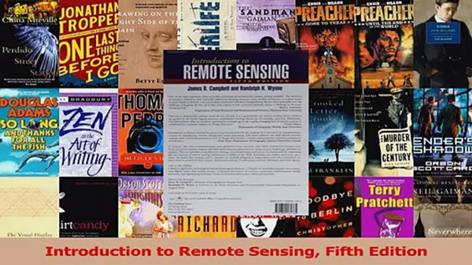 Read  Introduction to Remote Sensing Fifth Edition Ebook Free