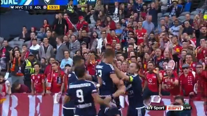 1-0 Besart Berisha Penalty Goal Australia  A-League  Regular Season - 28.11.2015, Melbourne Victory 1-0 Adelaide United