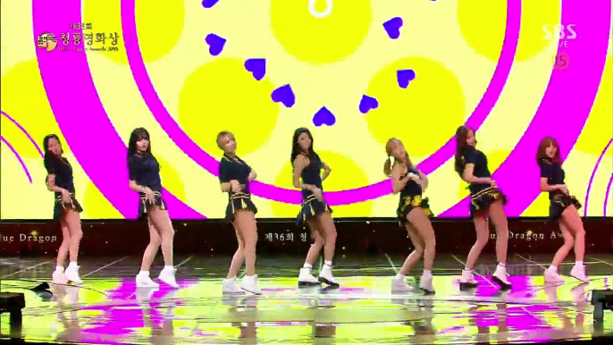 [K-POP] AOA(Ace Of Angels) - intro + Heart Attack (Awards 20151126) (HD)