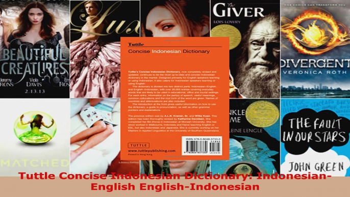 Read  Tuttle Concise Indonesian Dictionary IndonesianEnglish EnglishIndonesian EBooks Online