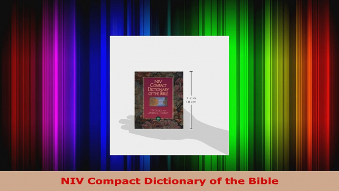 Read  NIV Compact Dictionary of the Bible PDF Free