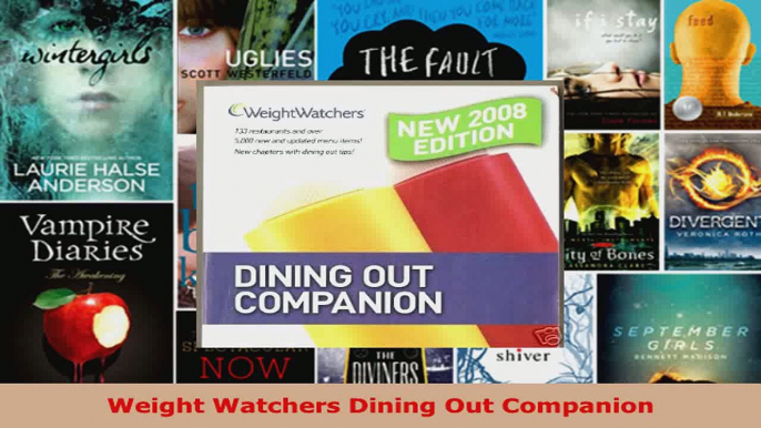 Read  Weight Watchers Dining Out Companion PDF Free