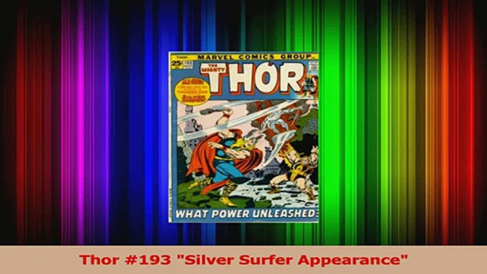 Read  Thor 193 Silver Surfer Appearance Ebook Free