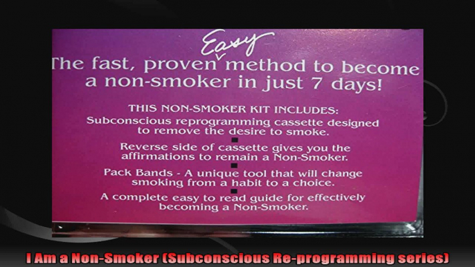 I Am a NonSmoker Subconscious Reprogramming series