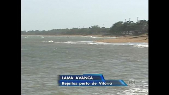 Lama de rejeitos avança para sul do Espírito Santo