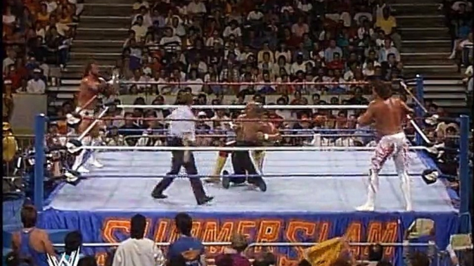 WWF SummerSlam 1989 - Hulk Hogan & Brutus Beefcake Vs. Randy Savage & Zeus