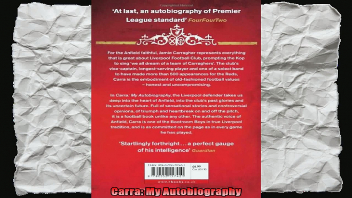 Carra My Autobiography