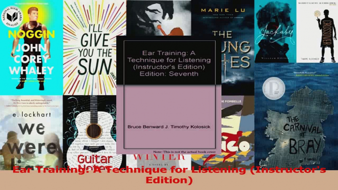 PDF Download  Ear Training A Technique for Listening Instructors Edition Read Full Ebook