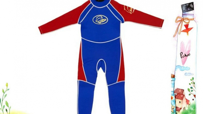 Surfit Boy's Full Length Wetsuit - Blue/Red 6-7 Years