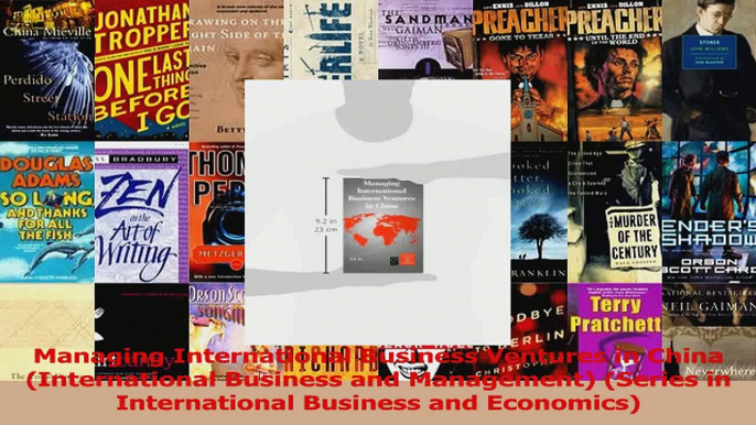 Download  Managing International Business Ventures in China International Business and Management PDF Online