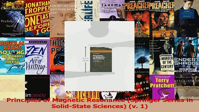 PDF Download  Principles of Magnetic Resonance Springer Series in SolidState Sciences v 1 PDF Full Ebook